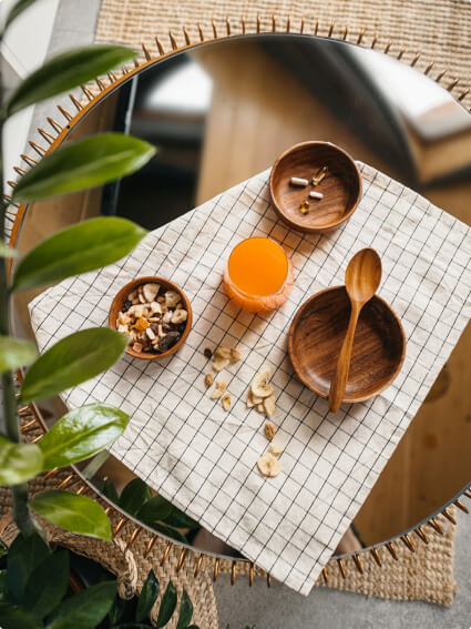 Table with glass of Sundose